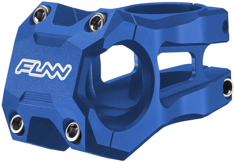 Funn Strippa EVO MTB Stem, Bar Clamp 35mm (Length 45mm, Blue) - Image 1